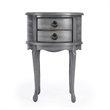 Butler Specialty Whitley Powder Gray Oval Side Table