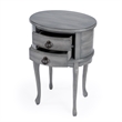 Butler Specialty Whitley Powder Gray Oval Side Table