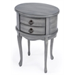 Butler Specialty Whitley Powder Gray Oval Side Table