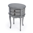 Butler Specialty Whitley Powder Gray Oval Side Table