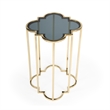 Butler Specialty Modern Auroria Stainless Steel Accent Table in Black/Gold