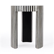 Butler Specialty Transitional Rimma Bone Inlay Side Table In Black And White