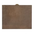 Butler Specialty Modern Sullia One Drawer Leather End Table In Gold
