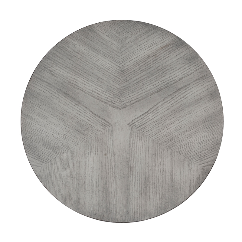 Butler Specialty Gerard Transitional Wood Side Table In Powder Grey Driftwood