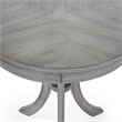 Butler Specialty Gerard Transitional Wood Side Table In Powder Grey Driftwood