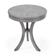 Butler Specialty Gerard Transitional Wood Side Table In Powder Grey Driftwood
