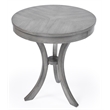 Butler Specialty Gerard Transitional Wood Side Table In Powder Grey Driftwood