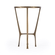 Butler Specialty Switlania White Marble & Gold Aluminum  Contemporary Side Table