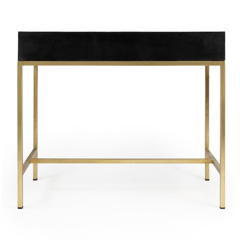 Butler Specialty Perilla Black And White Bone Inlay Writing Desk