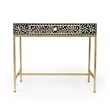 Butler Specialty Perilla Black And White Bone Inlay Writing Desk