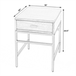 Butler Specialty Hans 1 Drawer Natural Wood And Iron End Table