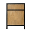 Hans Natural  Wood And Iron Storage Tv Stand