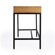 Hans 2-Drawer Natural Wood Writing Desk