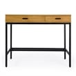 Hans 2-Drawer Natural Wood Writing Desk