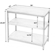 Hans 3 Shelf Wood & Iron Etagere Bookcase