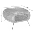 Coralitta Natural Rattan Coffee Table