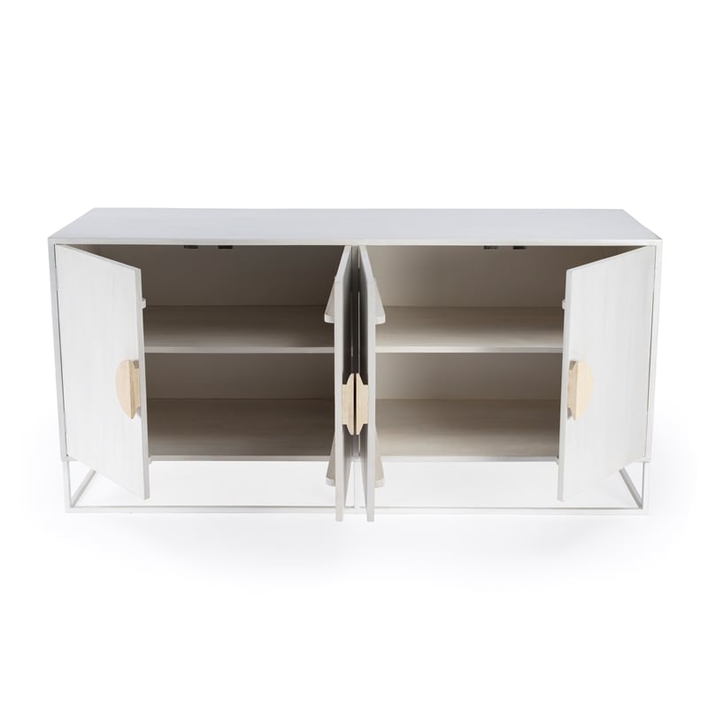 Butler Specialty Lennasa White  Wooden Sideboard