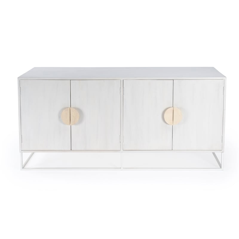 Butler Specialty Lennasa White  Wooden Sideboard
