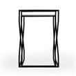 Demi Modern Mirrored Iron Nesting Tables