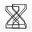 Demi Modern Mirrored Iron Nesting Tables
