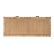 Corfu 6 Drawer Natural Raffia And Wood Double Dresser
