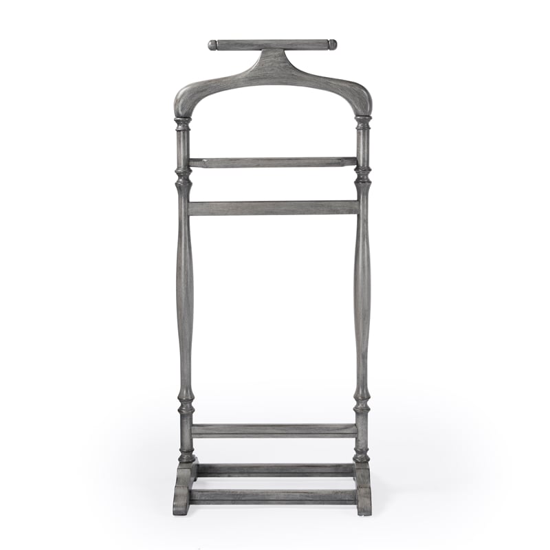 Judson Powder Grey Wood Valet Stand