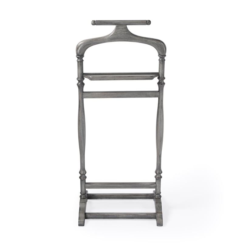 Judson Powder Grey Wood Valet Stand