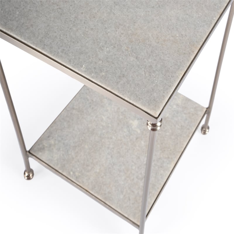 Imogen White Marble Side Table