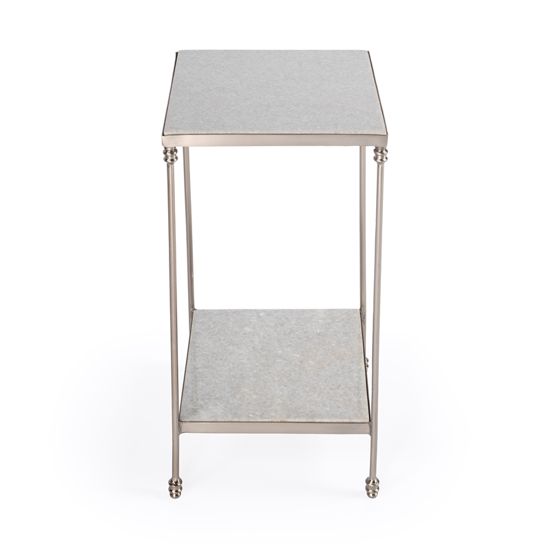 Imogen White Marble Side Table