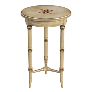 butler specialty isla  antique beige accent table