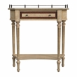 Charleston Beige  One Drawer Wood Console Table