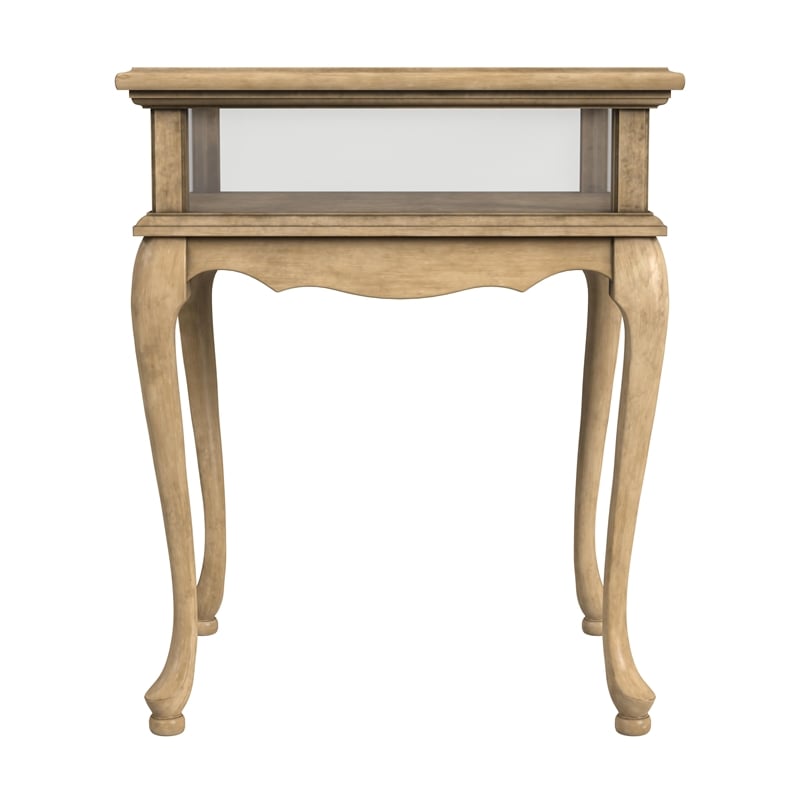 Burton Antique Beige Curio Table