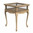 Burton Antique Beige Curio Table