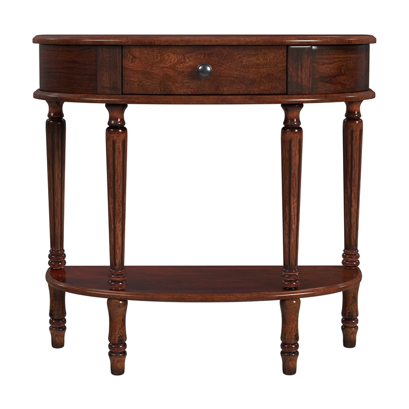 Butler Specialty Company Mozart Handmade Demilune Console Table - Cherry Brown
