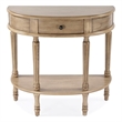 Butler Specialty Company Mozart Wood Demilune Console Table - Antique Beige