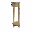 Ashby Demilune Antique Beige Console Table With Storage
