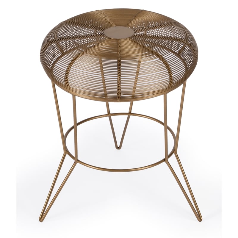 Butler Specialty Allen Gold Decorative Wire Accent Table