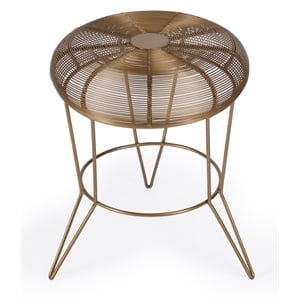 Butler Specialty Allen Gold Decorative Wire Accent Table