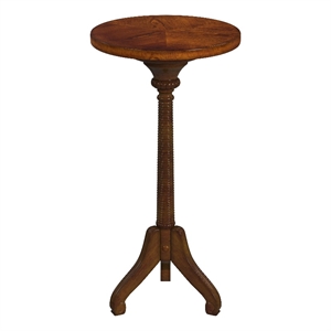 butler specialty florence wood pedestal table in antique cherry