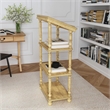 Alden Antique Beige 4- Tier Library Stand