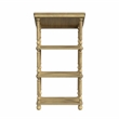Alden Antique Beige 4- Tier Library Stand