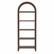 Aila Arched 5 Tier Etagere In Dark Brown