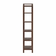Aila Arched 5 Tier Etagere In Dark Brown