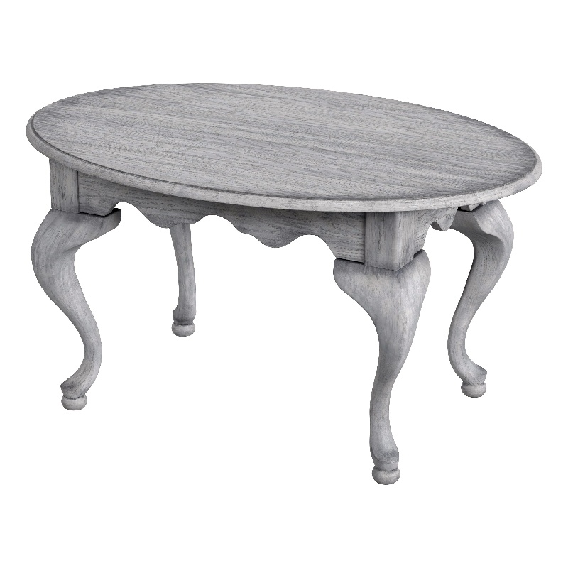 Grace Oval Gray 4 Legs Coffee Table