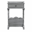 Cummings End Table With Storage - Gray