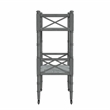 Foster Powder Gray 2 Tier Bar Cart