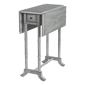 butler specialty darrow gray drop-leaf accent table