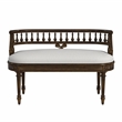 Hathaway Upholstered Bench - Antique Cherry