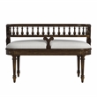 Hathaway Upholstered Bench - Antique Cherry