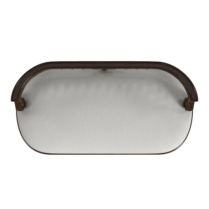 Hathaway Upholstered Bench - Antique Cherry